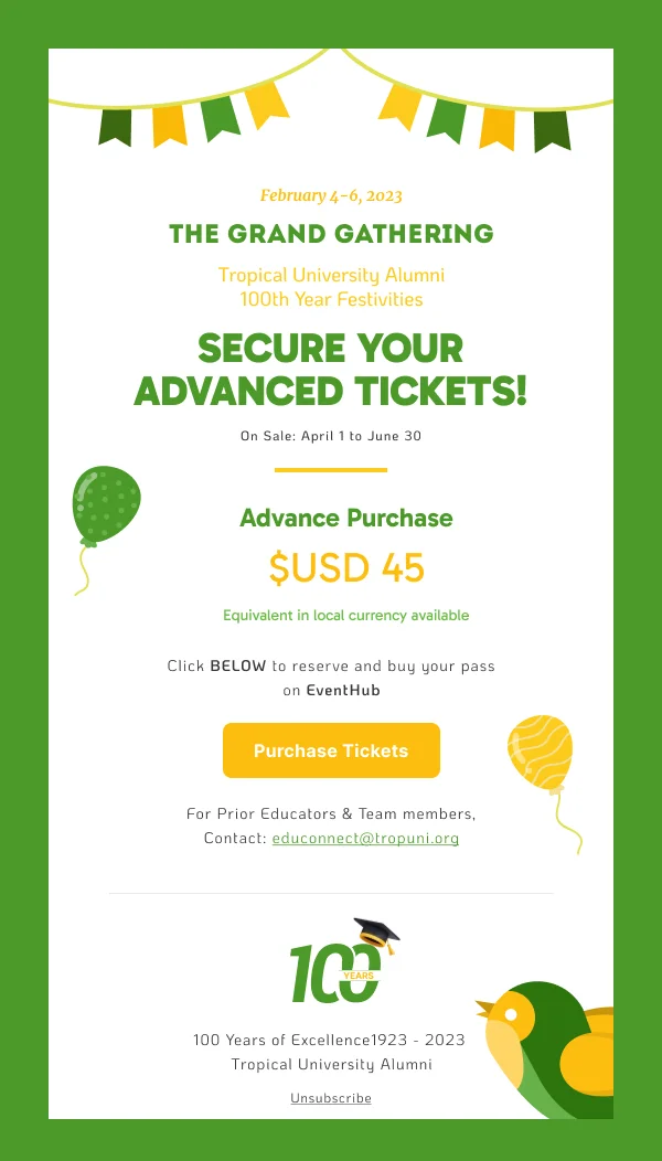 Education-Univerity Alumni Meet — Events & Invitations email design preview