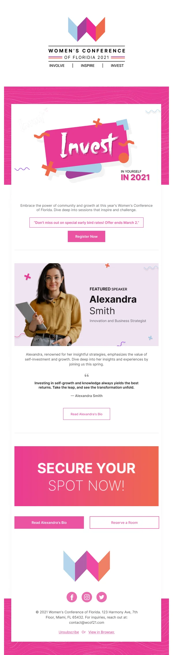 Education-Women Conference On Innovation — Events & Invitations email design preview